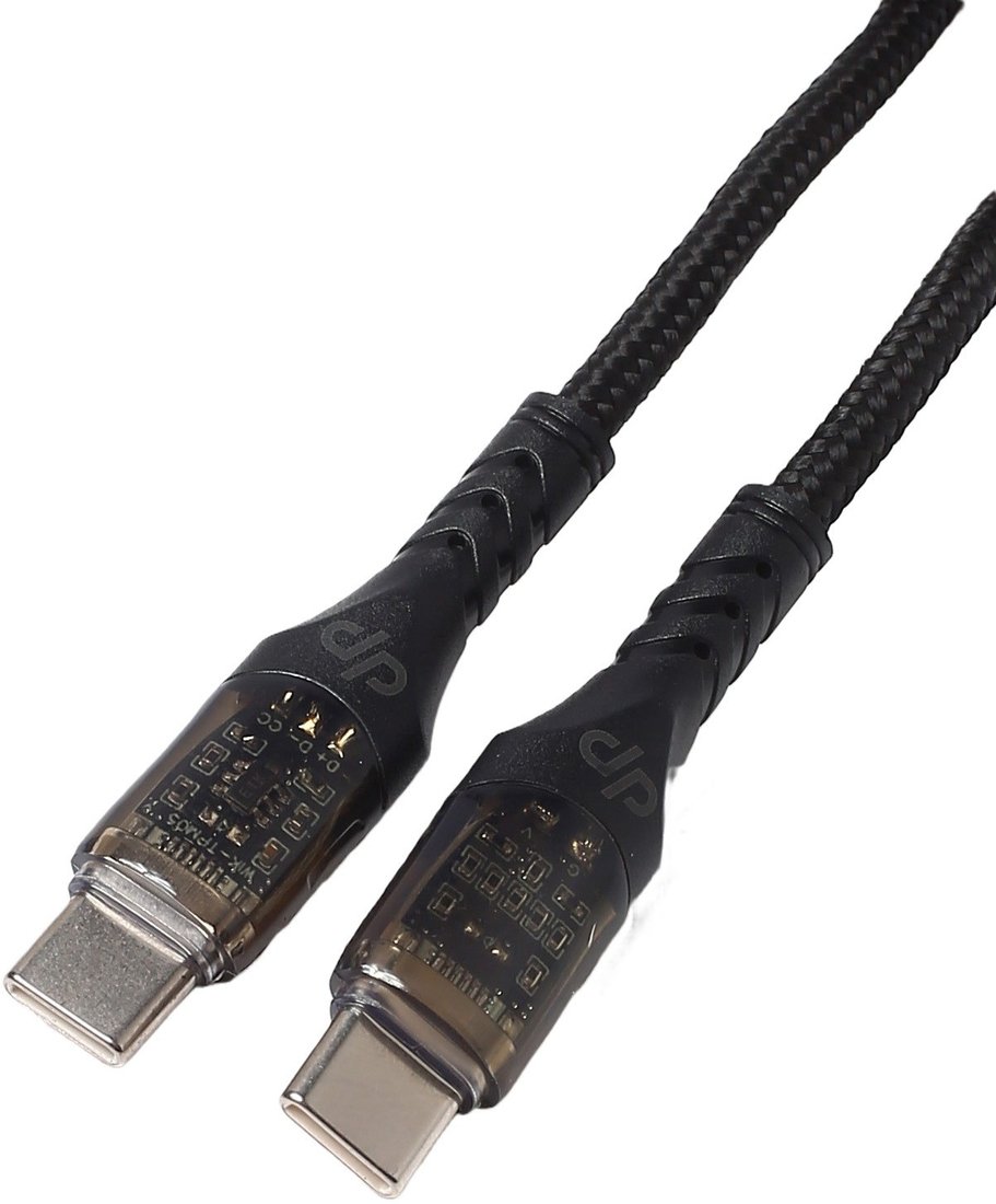 Кабель Digital Part TC-350T 100W USB Type-C - USB Type-C (1 м, черный)