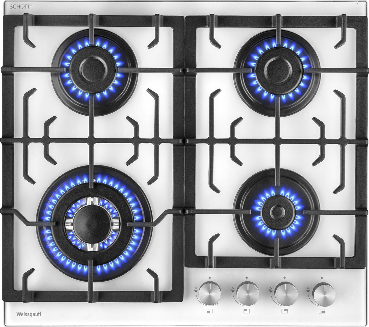 

Варочная панель Weissgauff HGG 641 WGSV Nano Glass