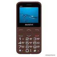 Кнопочный телефон Maxvi B231 (коричневый)