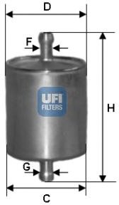 

Топливный фильтр UFI 3176000