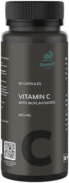 БАД SmartLife Витамин C с биофлавоноидами (30 капсул)