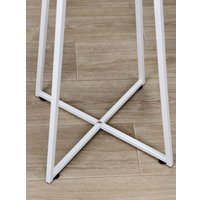 Журнальный столик Sheffilton SHT-T109 (белый муар)