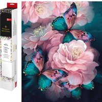 Алмазная мозаика  Феникс+ Бабочки в цветах 68642