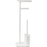 Держатель для туалетной бумаги и ершика Bergenson Bjorn Slim BB0001008 (белый)