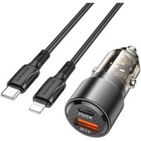 Автомобильное зарядное Borofone BZ20A Lightning (черный)