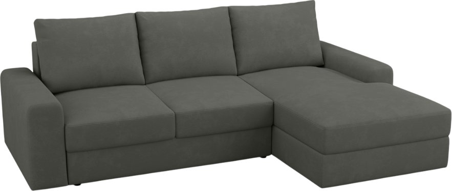 

Угловой диван Mio Tesoro Elke Optima Правый (Velutto 32/темно-серый)