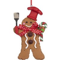 Елочная игрушка Goodwill Xmas 2024 Пряничный человечек с леденцом KL 60407_1