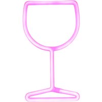 Ночник ILikeGift Glass подвесной 151-2022056 (розовый)
