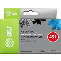 Картридж CACTUS CS-CLI451C (аналог Canon CLI-451C)