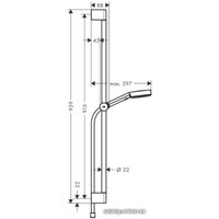 Душевой гарнитур  Hansgrohe Pulsify Select 105 3jet Relaxation 24170000 (хром)