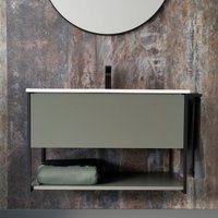  Lauter Тумба под умывальник Lea 60 + Alton 61 (серо-зеленый п/мат) в Бресте