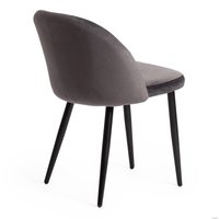 Стул TetChair Melody 4997 (вельвет серый/черный)