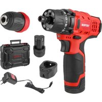 Дрель-шуруповерт Wortex LX BD 1215 Li Set 1326470 (с 2-мя АКБ, кейс)