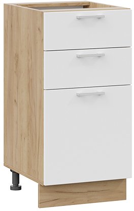 

Шкаф напольный Трия Габриэлла 1Н4Я3 (дуб крафт золотой/сноу)