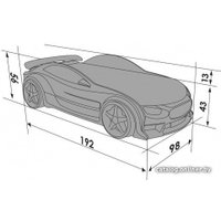 Кровать-машина Futuka kids Neo Вольво 180x80 (белый)