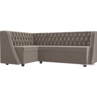 Угловой диван Лига диванов Лофт 104589 (левый, коричневый)