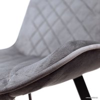 Стул AksHome Leros (серый велюр HLR-21/черный)