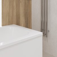 Ванна Lauter Sophia 160х70 21205160 (с каркасом, серым подголовником и белым лицевым экраном)