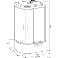 Душевая кабина IVA SC120CMR