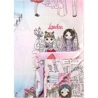 1.5-спальный комплект постельного белья Amarobaby Time to Sleep Парижанка AMARO-3403-Pa (розовый/голубой)