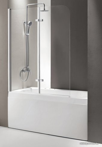 Стеклянная шторка для ванны Cezares ECO-O-V-21-120/140-C-Cr