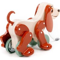 Игрушка-каталка Полесье Собака Боби 48701 (белый/коричневый)