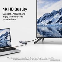 Док-станция Baseus Metal Gleam Series 7-in-1 Multifunctional Type-C WKWG020113