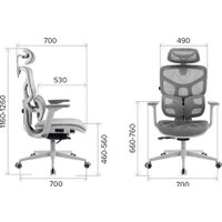 Офисное кресло Everprof Alfa Grey (сетка, серый) в Витебске