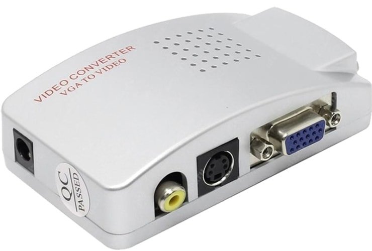 

Адаптер USBTOP VGA-AV (RCA)/S-Video (серебристый)