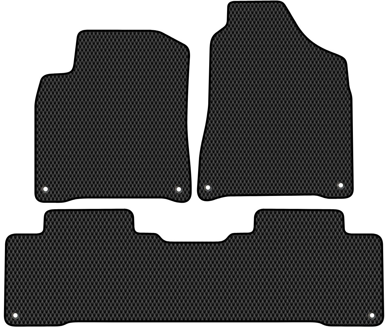 

Комплект ковриков для авто Alicosta SsangYong Actyon (suv) 2013 - Н.В. (черный, ромб)