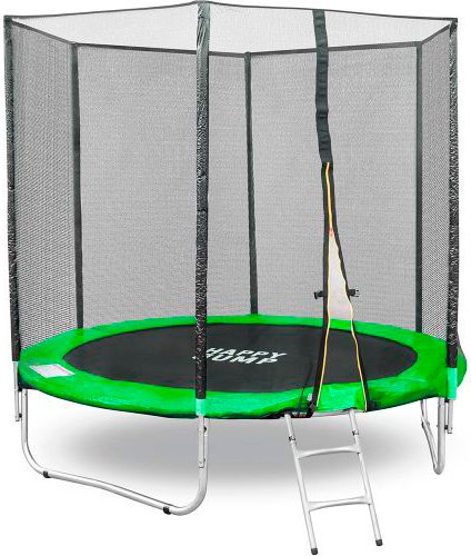 

Батут GetActive Jump 8ft - 252 см с лестницей, внешней сеткой (зеленый)