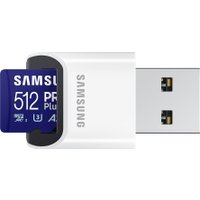 Карта памяти Samsung PRO Plus microSDXC 512GB (с кардридером)