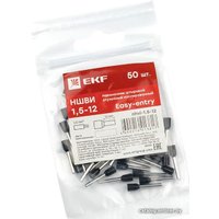 Наконечник-гильза для кабеля EKF PROxima Nhvi-1.5-12 (50 шт)