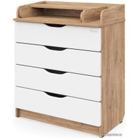 Детский комод Pituso Wood 804 (ПВХ дуб канзас)
