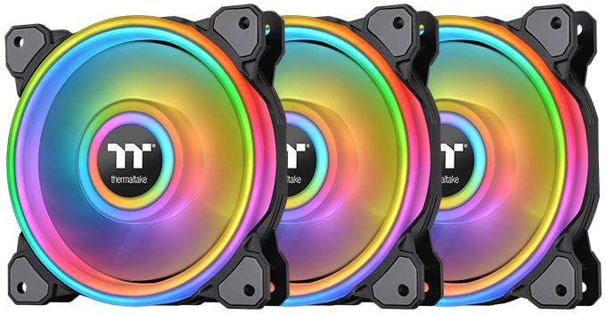 

Набор вентиляторов Thermaltake Riing Quad 14 RGB TT Premium 3 Fan Pack CL-F089-PL14SW-A