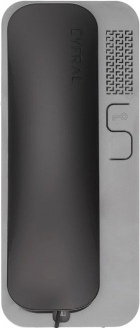 

Абонентское аудиоустройство Cyfral Unifon Smart D (серый, с черной трубкой)