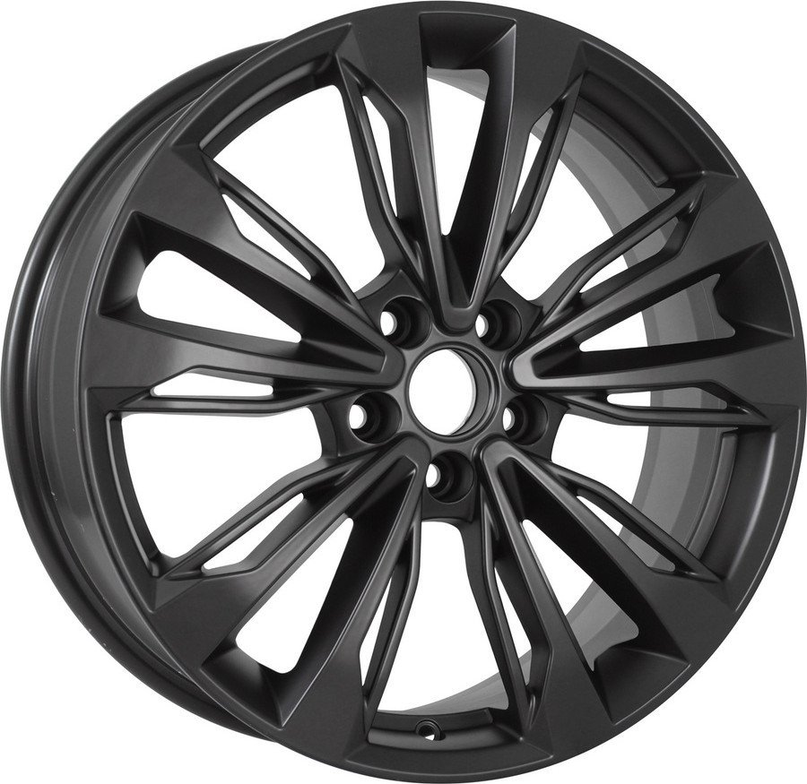 Литые диски KDW KD1830 18x7 5x108мм DIA 60.1мм ET 33мм Matt Black Painted