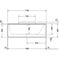 Ванна Duravit DuraStyle 170x75 (700297)