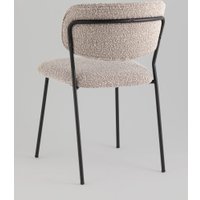 Стул Stool Group Кэрол без подлокотников FDC9003 DC2635-4A grey (букле серый/черные ножки)