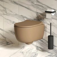 Сиденье для унитаза Ambassador Abner 102T20501S (темно-бежевый матовый)