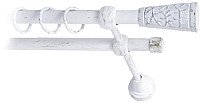 

Карниз для штор Lm Decor Византия 066 2р гладкий (белое золото, 2м)