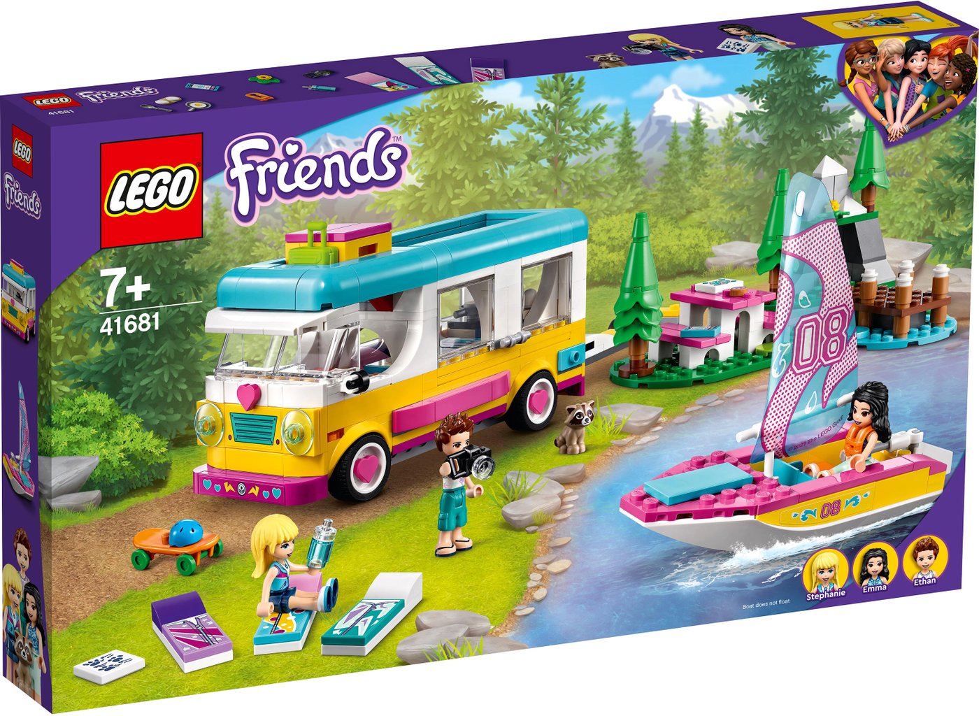 

Конструктор LEGO Friends 41681 Лесной дом на колесах и парусная лодка