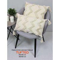 Чехол на подушку Matex Tufted ALEX-013 (ванильно-бежевый)
