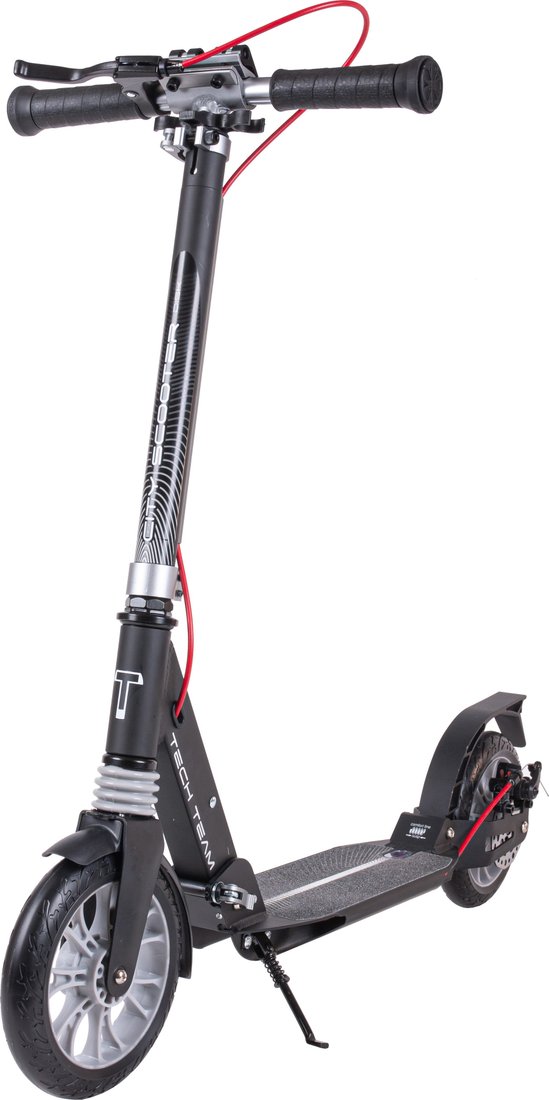 

Двухколесный подростковый самокат Tech Team City Scooter 2023 (черный/серый)