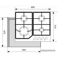 Варочная панель Akpo PGA 604 FGC WH