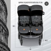 Коляска прогулочная «книга» Sweet Baby Donna (черный)