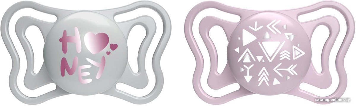 Набор пустышек Chicco PhysioForma Light Стрела. Honey (2 шт)