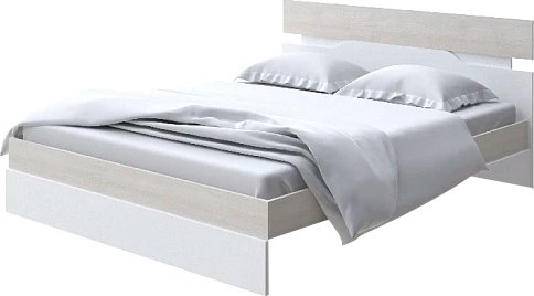 

Кровать PROxSON Milton 180x190 (дуб шамони светлый 124/белый)