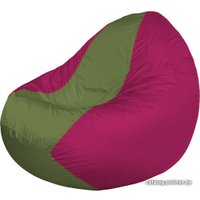 Кресло-мешок Flagman Classic К2.1-240 (фуксия/оливковый)