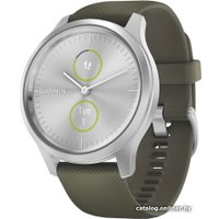 Гибридные умные часы Garmin Vivomove Style (серебристый/зеленый)